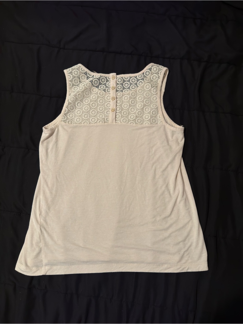 Banana Republic Cream Lace-Back Tank